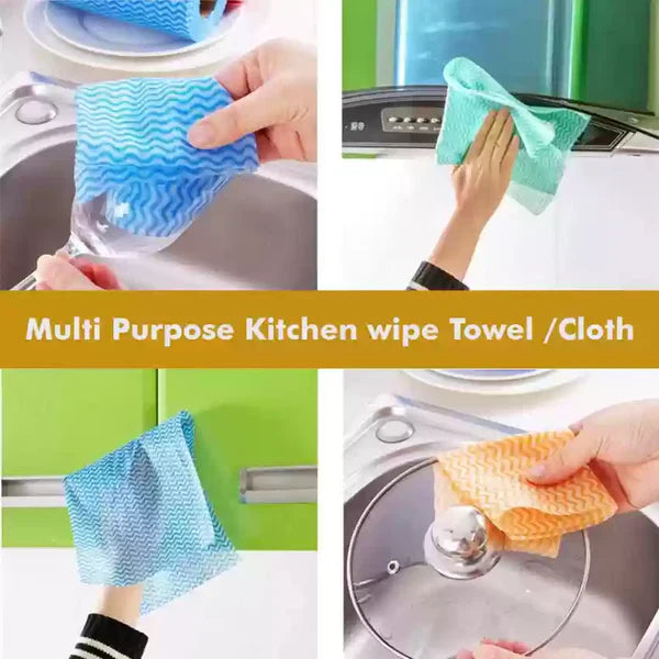 Reusable & Washable Tissue Towel – Eco-Friendly Cleaning Wipes (Pack of 50)