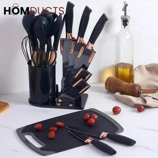 19 Pcs Utensil Set With Knife