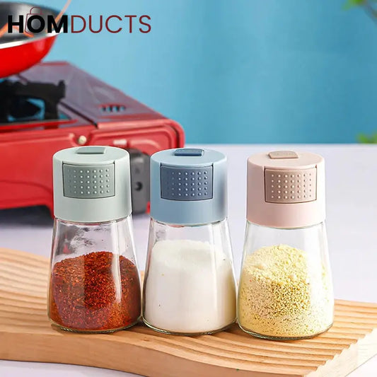 3pcs Auto Press Push Seasoning Bottles