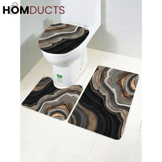 3Pcs Super Absorbent Bath Matt Set