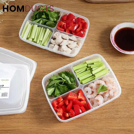 4 Grid Food Storage Box
