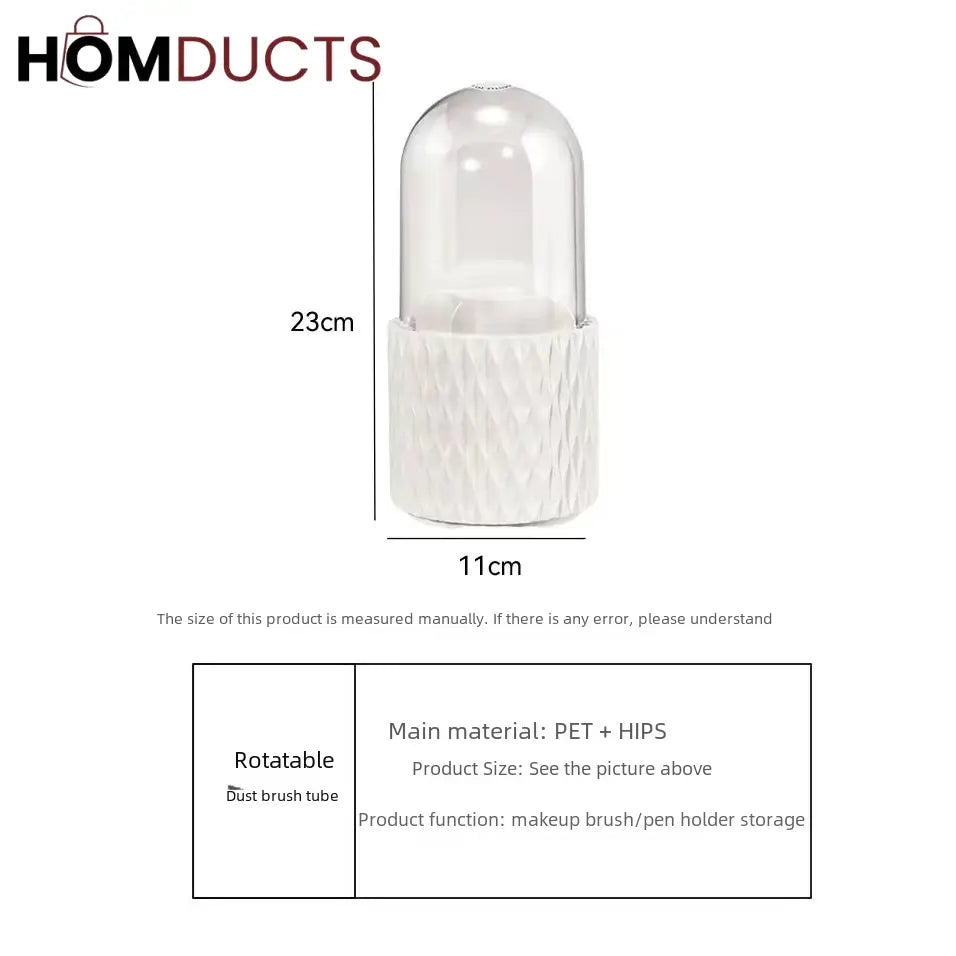 5 Grid Rotating Makeup Brush Holder