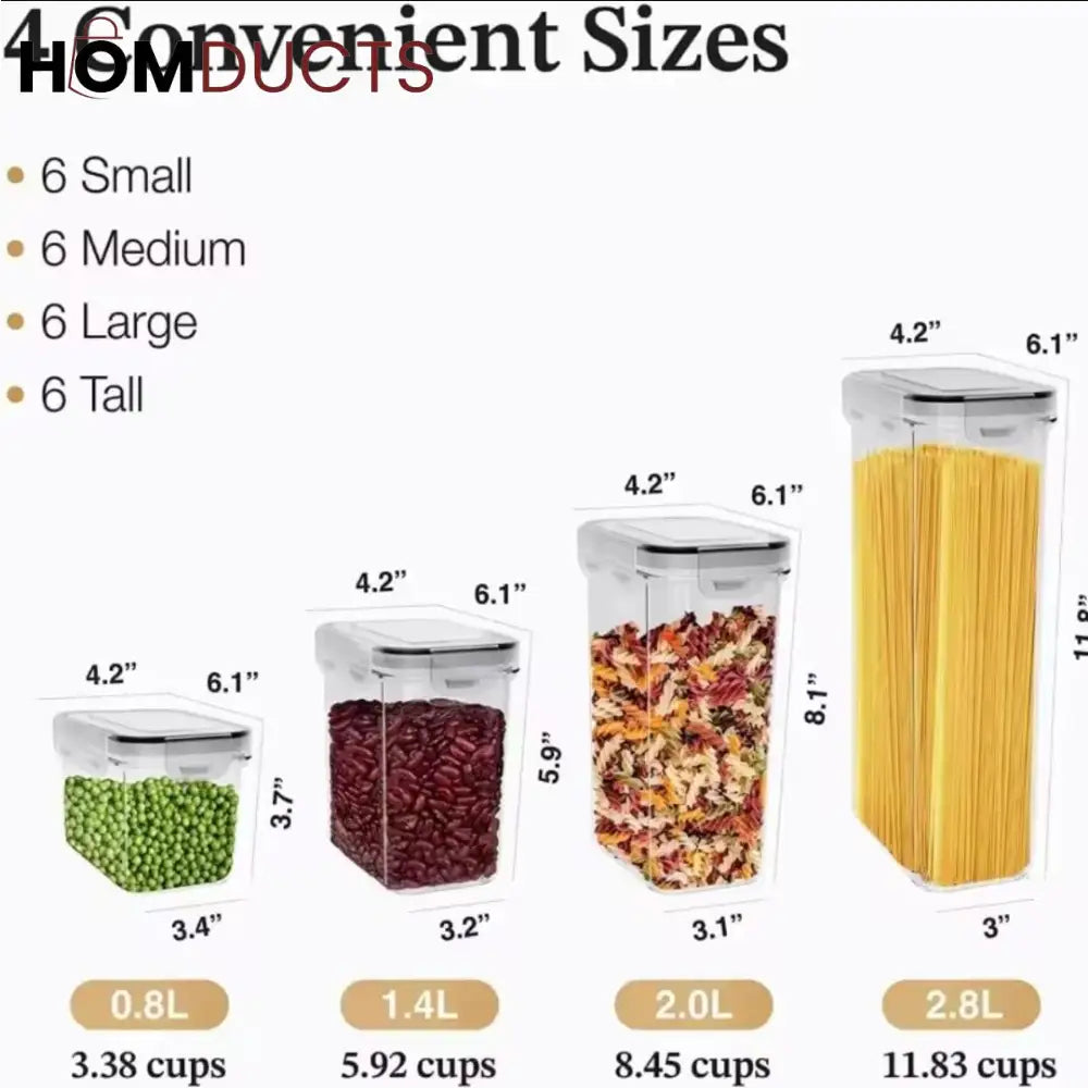 7 Pcs Airtight Jar Set