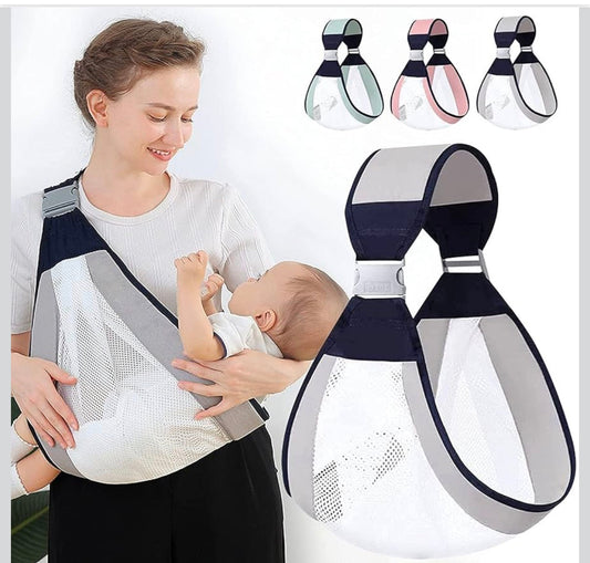 Luxury Baby Sling Carrier – Premium Breathable Mesh Shoulder Wrap