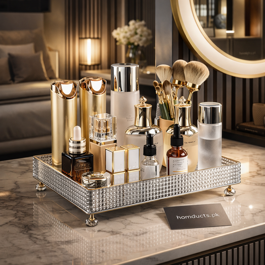 Desktop Perfume And Cosmetic Storage Tray