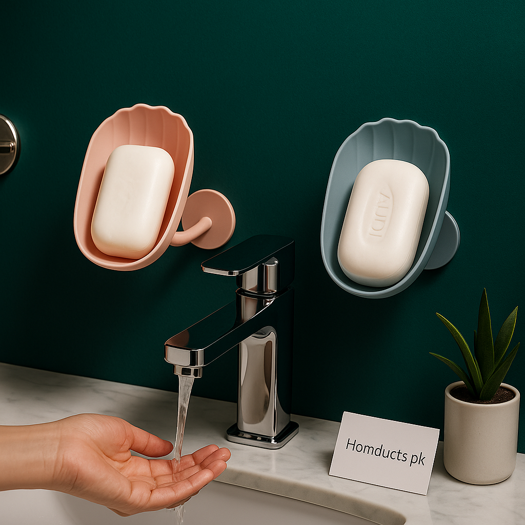 Premium Wall-Mounted Drainage Soap Holder – 1 PC