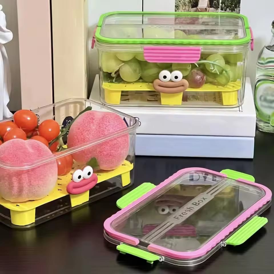 Premium Airtight Fruit & Vegetable Storage Box Set – Fresh Keeper Containers