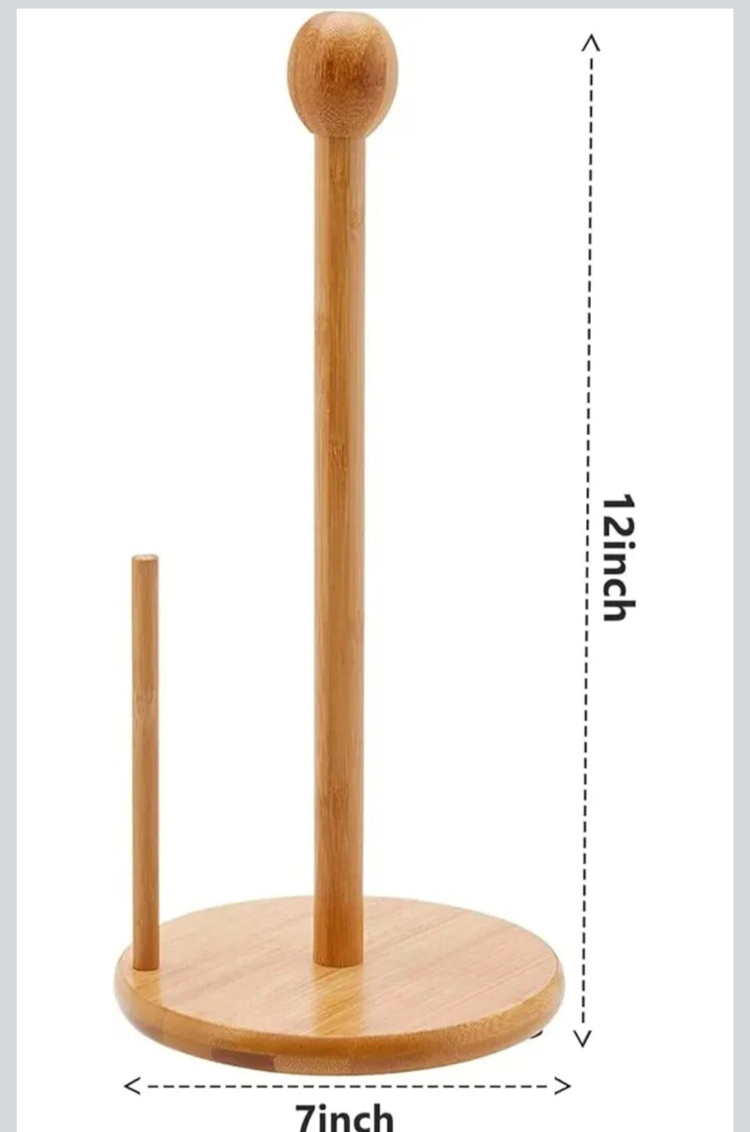 Premium Wooden Toilet Paper Holder Stand – Luxury Bathroom Tissue Organizer