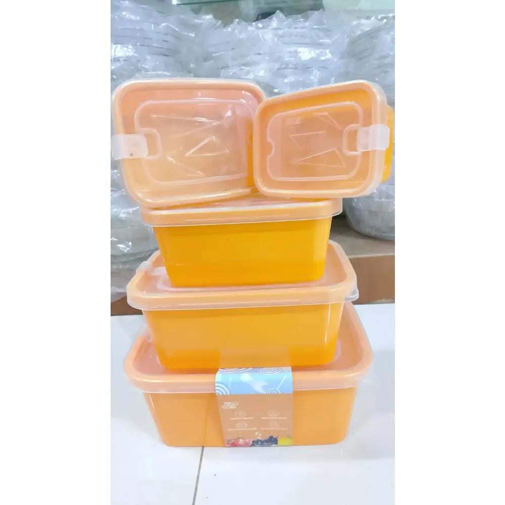 Airtight Food Storage Container Set – 5 Pieces | Leak-Proof, Stackable & Durable