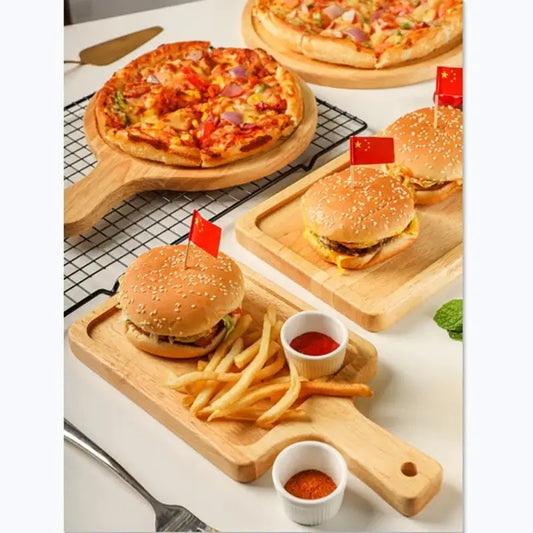 Bamboo Wooden Pizza And Serving Tray