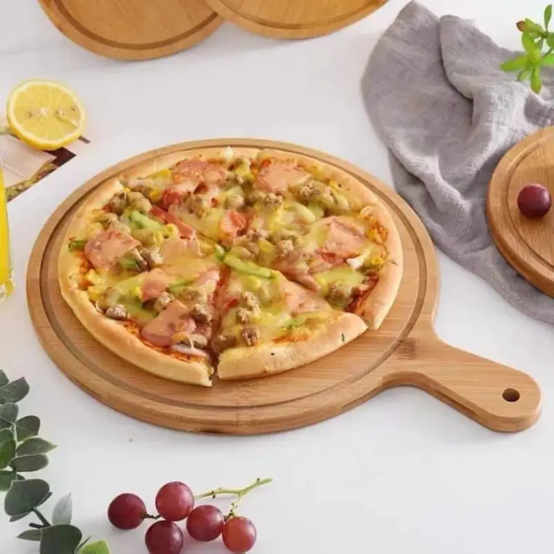 Bamboo Wooden Pizza And Serving Tray
