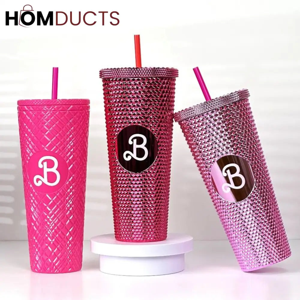 Barbie Straw Mug - Stylish, Spill-Proof & Portable Sipper for Girls