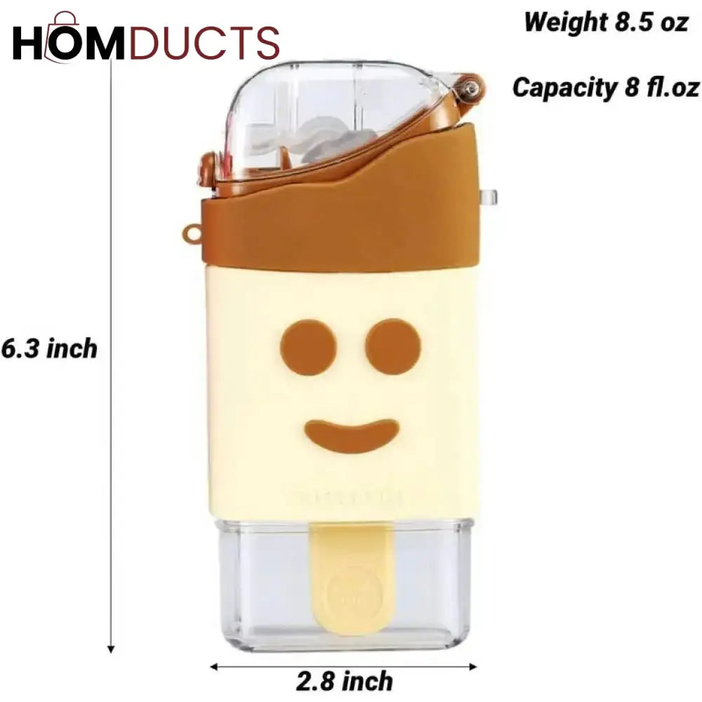 CHOCO SPRINKLE DELIGHT Ice Cream Style Insulated Water Bottle