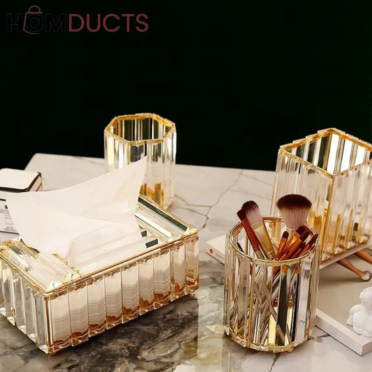 Crystal Glass Tissue Box
