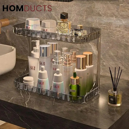 Desktop 2 Layer Perfume And Cosmetic Stand