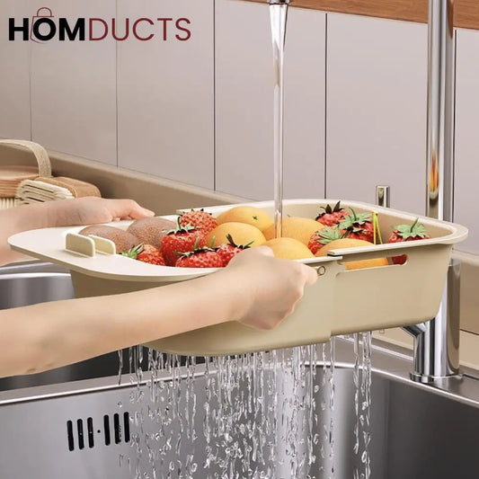 Double Layer Adjustable Strainer Basket
