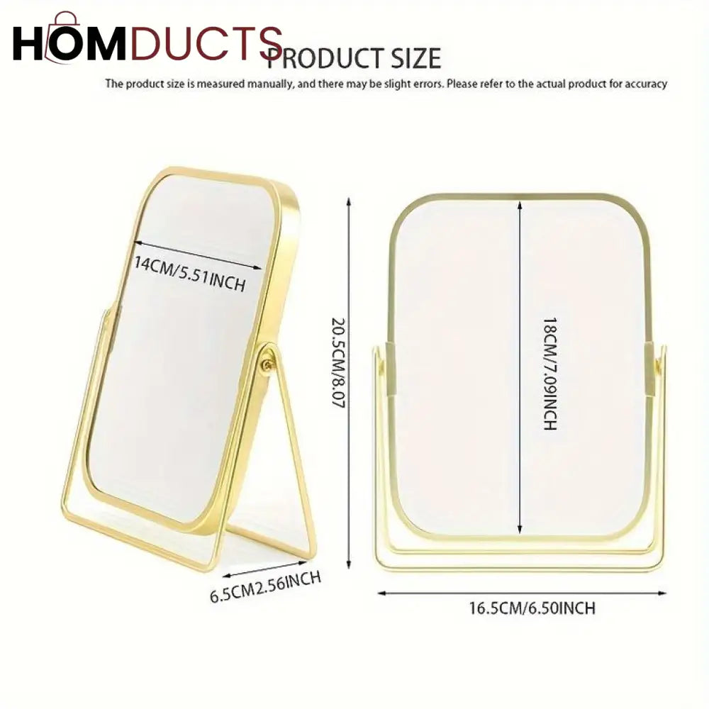 Double Sided Desktop Vanity Mirror