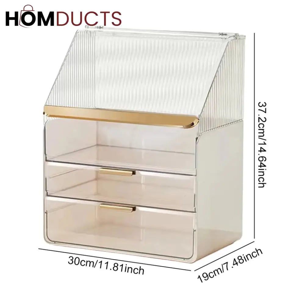Dustproof Large Capacity Cosmetic Storage Box