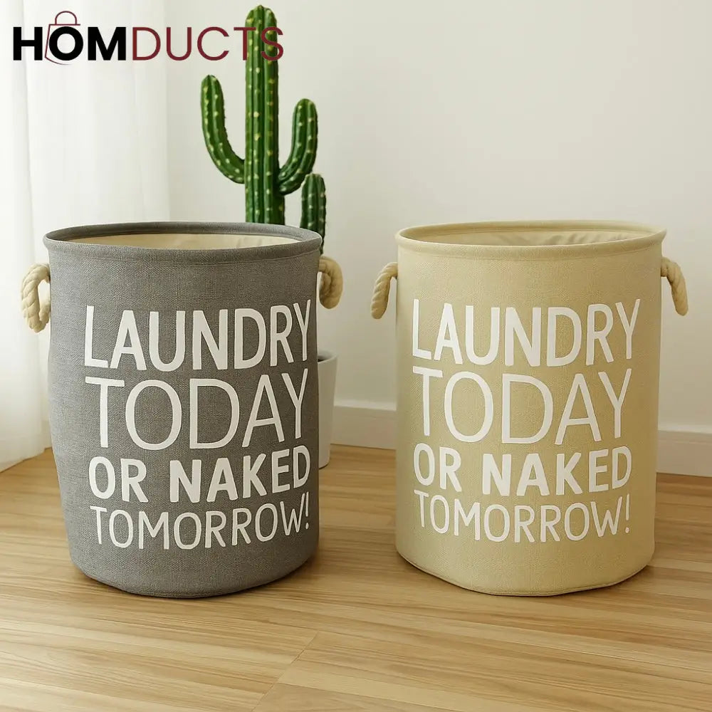 Foldable & Portable Laundry Hamper - Waterproof Dirty Clothes Basket for Toy & Clothing Storage