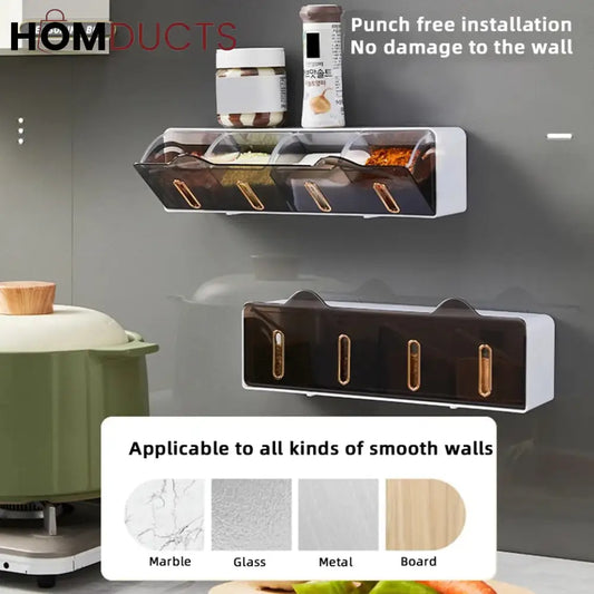 Kitchen luxury Wall Mounted Spice Box