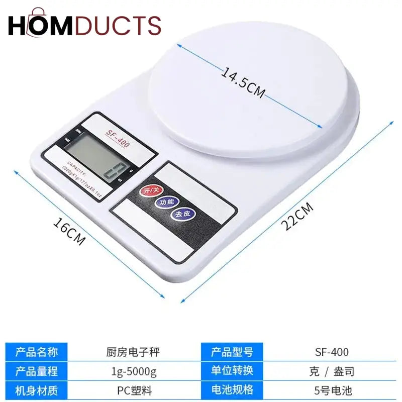 Kitchen weight scale