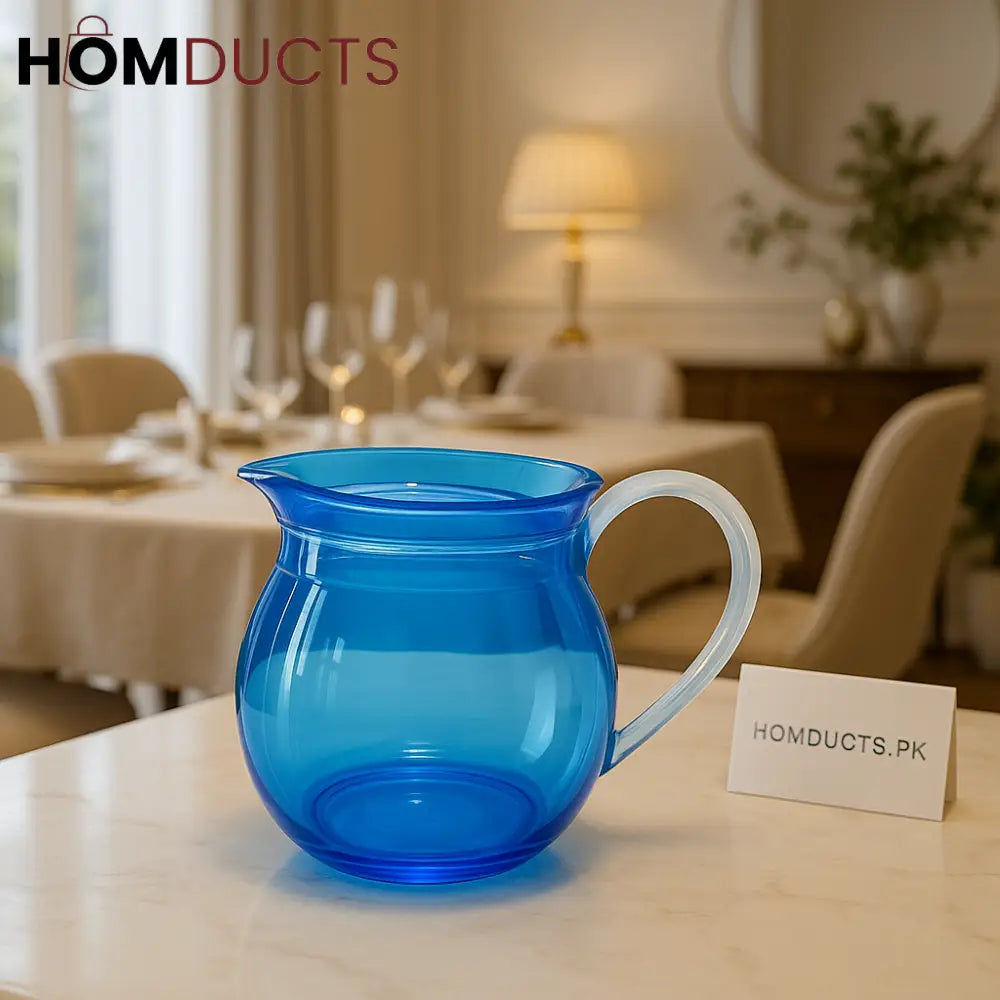 Luxury Acrylic Water Jug – Premium Blue Pitcher for Elegant Serving