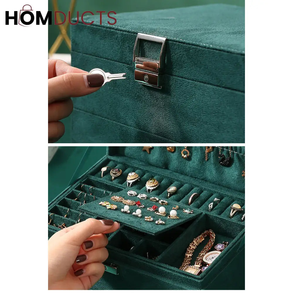 Luxury Flannel Jewelry Organizer