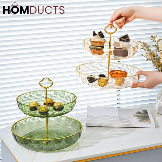 Modern 2 Tier Acrylic Stand