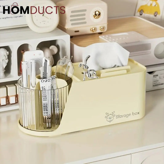Modern Tissue Box With Rotating Holder