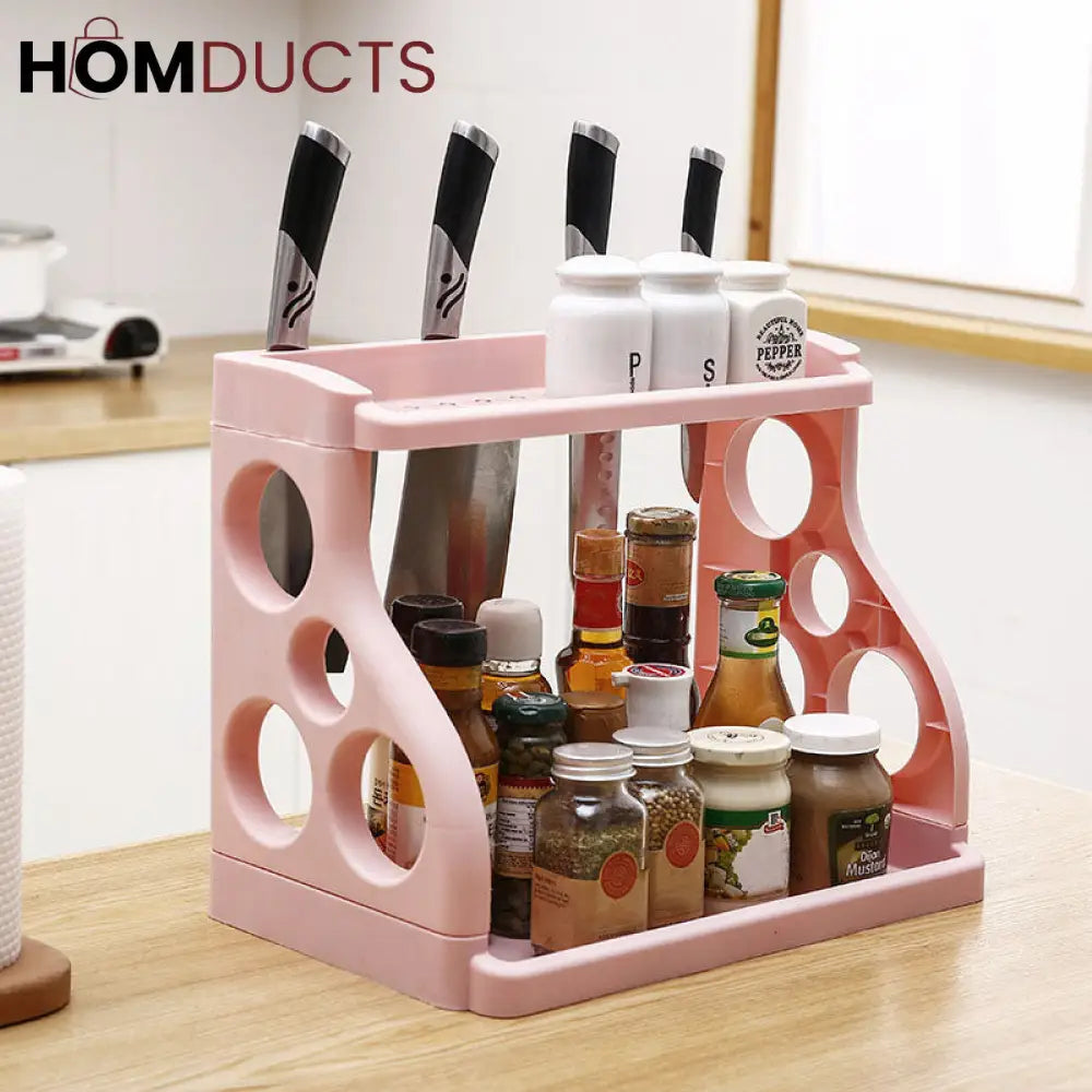 Multipurpose 2 Layer Kitchen Storage Rack