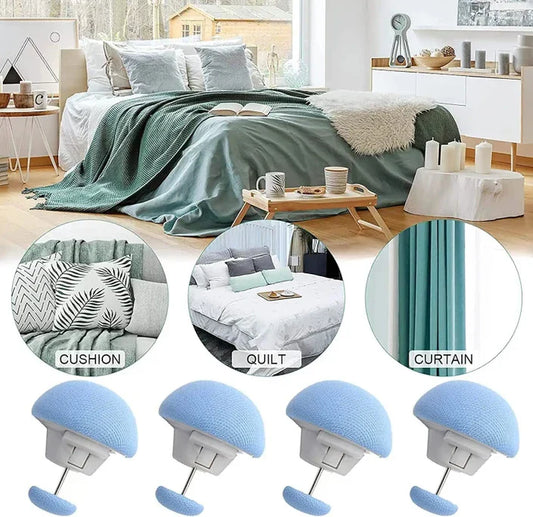 Pack of 4 Bedsheet Quilt Clips – Anti-Slip Grippers for Bed Covers & Duvets