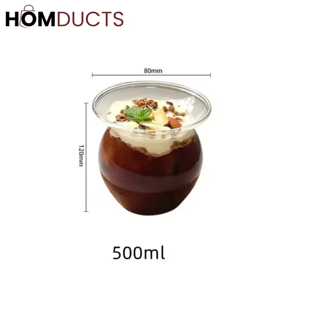 Personalized Glass Bubble Tea Cup - Heat Resistant, Perfect for Parties & Everyday Use