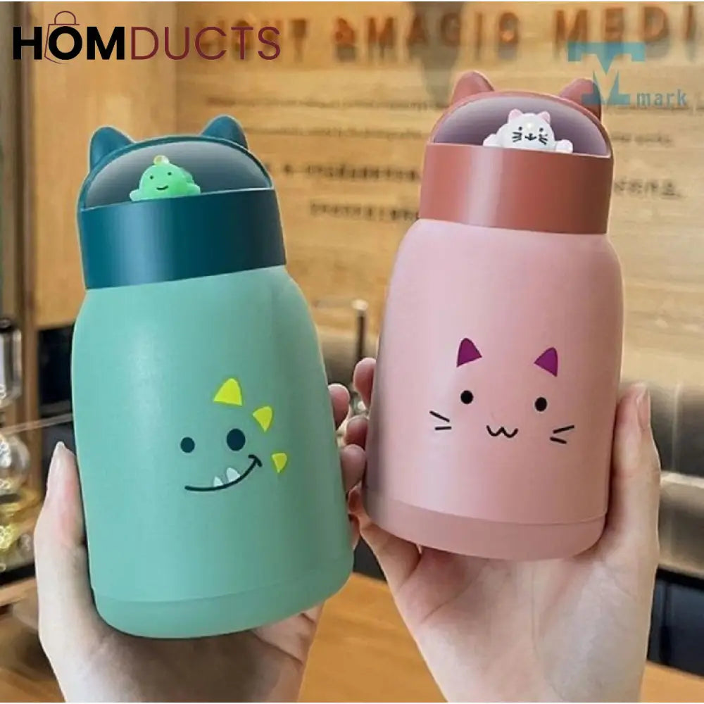 Portable Mini Thermos Glass Cup