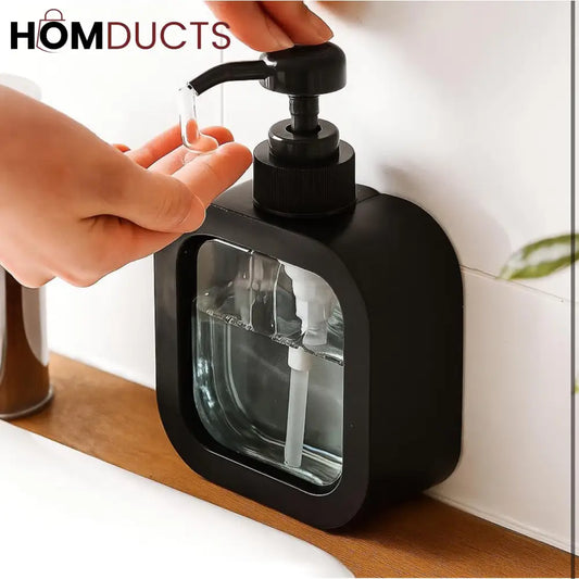 Premium Square Liquid Soap Dispenser – Modern Refillable Pump Bottle
