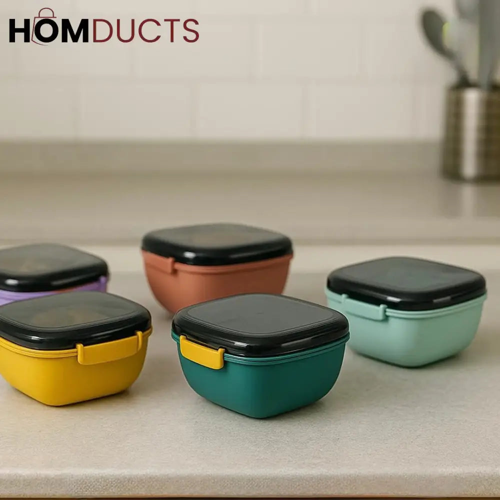 Premium ColorPop Food Storage Container Set – Leakproof, BPA-Free, Microwave Safe (700ml) (1pc)