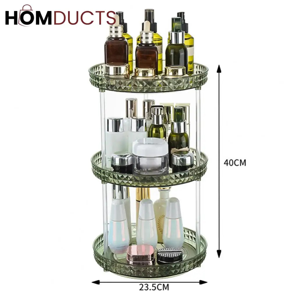 Rotating Diamond Cut 3 layer Rotating Organizer