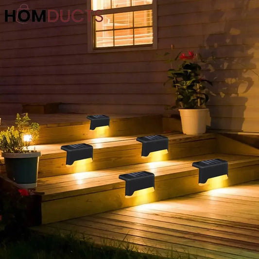 Solar Led Waterproof Light For Stairs And Outdoor (Pack Of 4)
