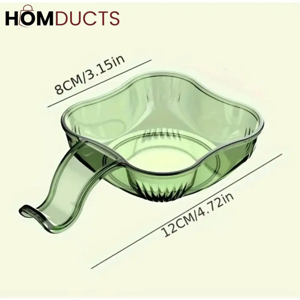 Transparent Square Handle Sauce Dip Bowls – Stackable Seasoning & Condiment Serving Dishes 6pcs