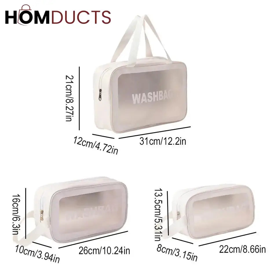 Travel Cosmetic Bag Set (3pcs)