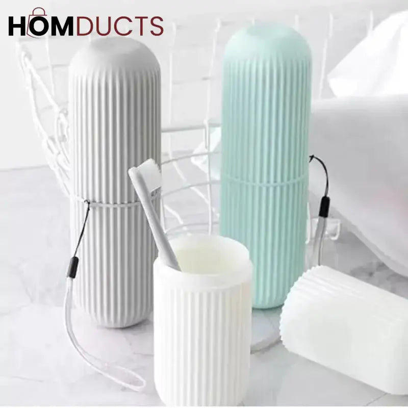Travel tooth brush holder