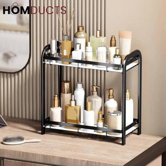 Versatile 2 Tier Iron Storage Rack