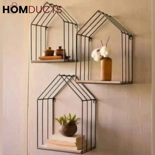 Wall Mounted House Shape Shelf
