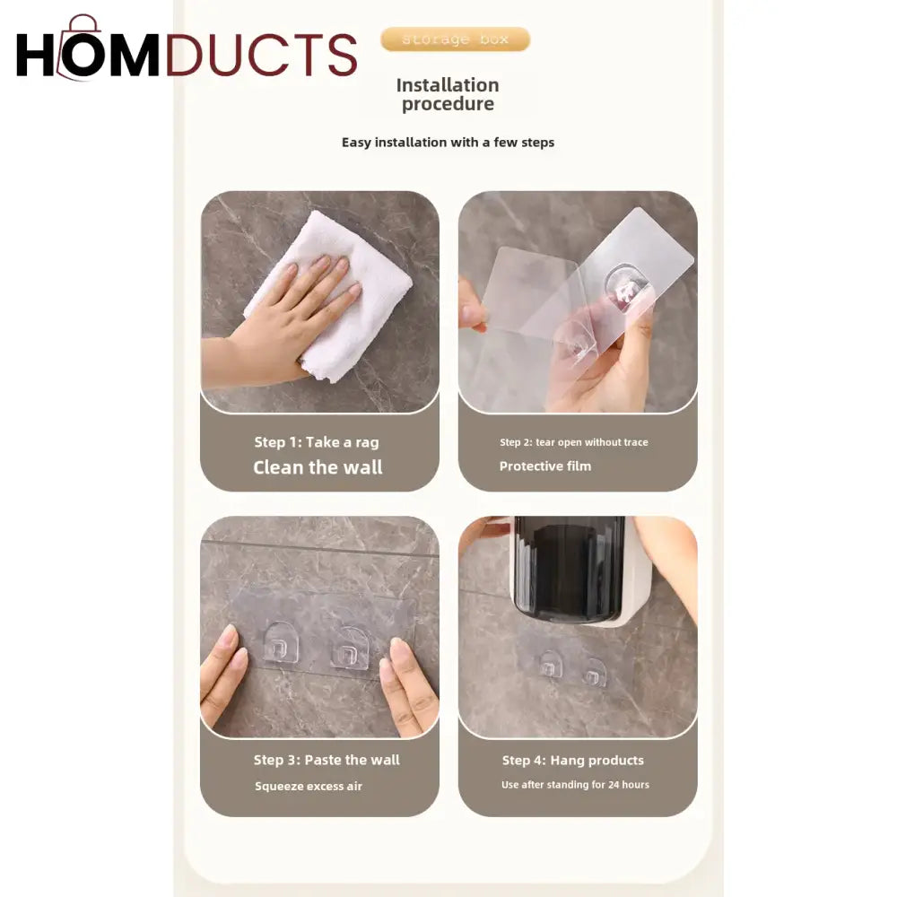 Wall Mounted Rotating Cosmetic Storage Box