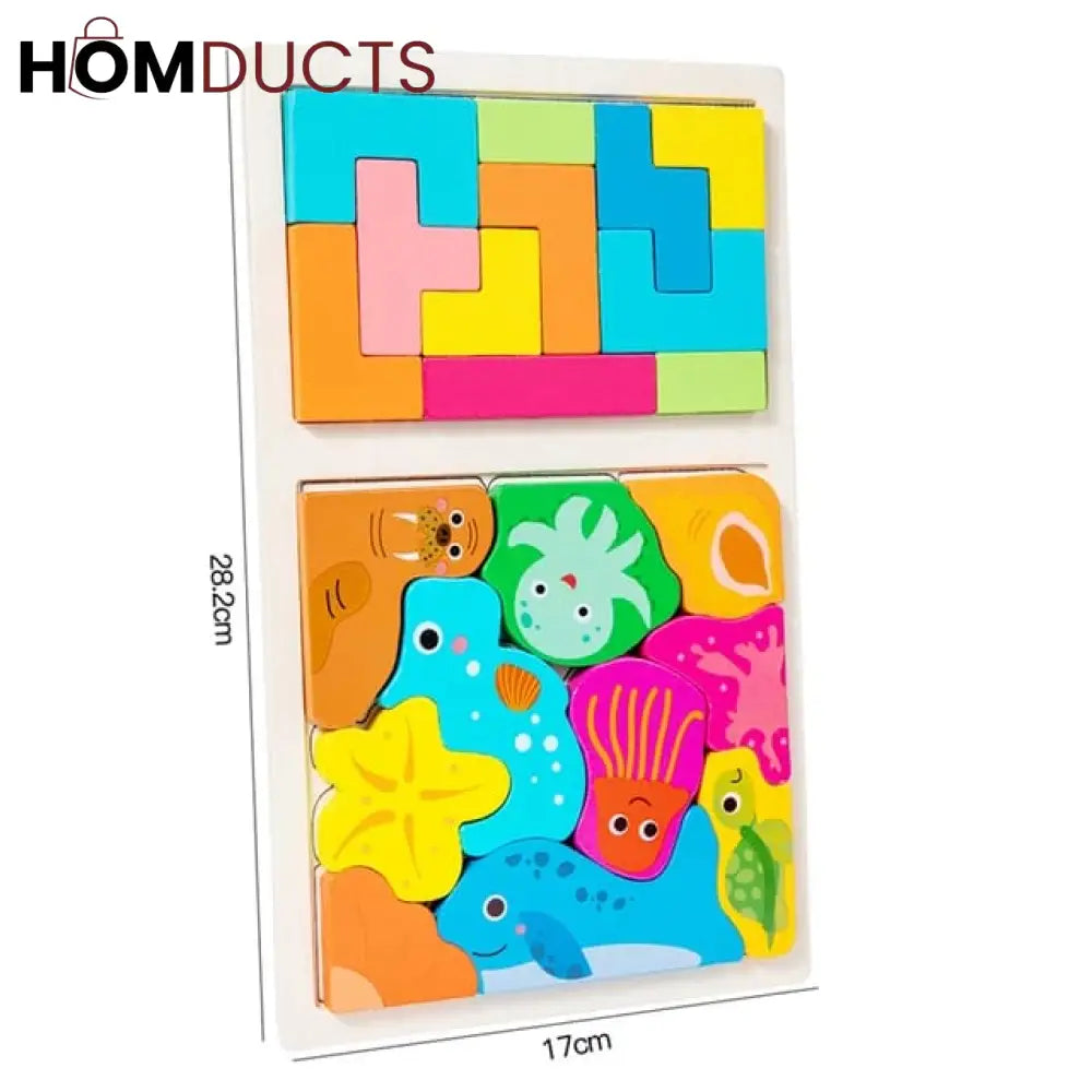 Wooden 3d puzzle