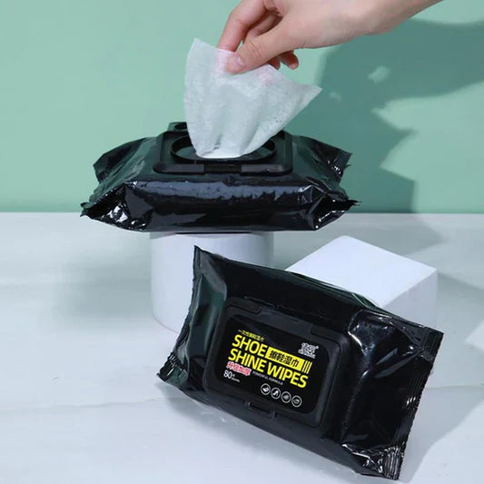 Premium Quality 80pcs Portable Shoe Cleaning Wipes for Instant Dirt Removal