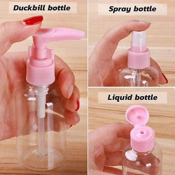 4-Piece Travel Bottle Set – Leakproof Toiletry Containers for Travel & Storage