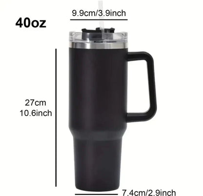 1200 ml Large Capacity Tumbler with Handle & Straw – Leak-Proof Water Bottle