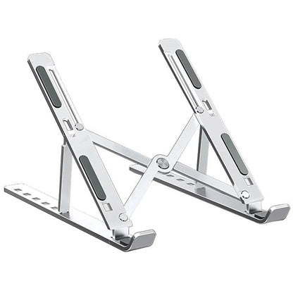 Premium Aluminum Adjustable and Foldable Laptop Stand for 9 to 15.6 Inch Devices