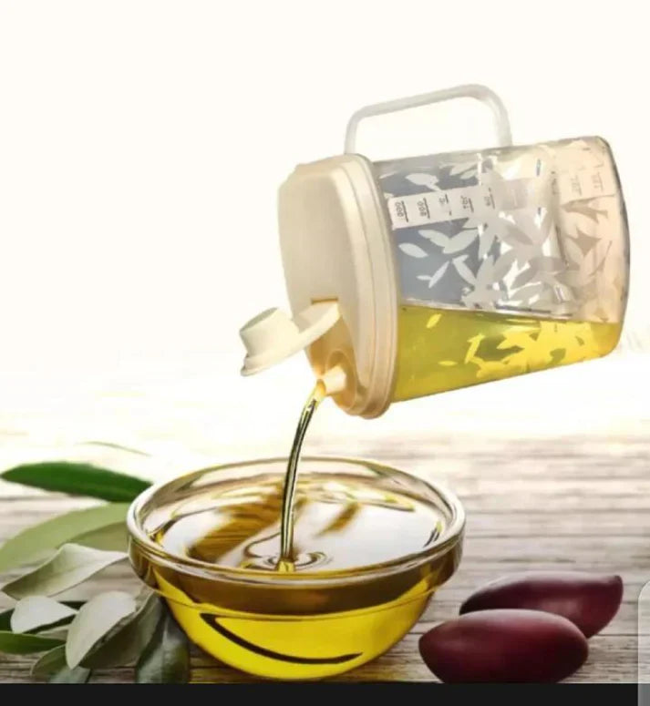 Premium Quality 1 Litre Plastic Oil Jug for Kitchen Cooking Oil Storage