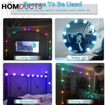10 Bulbs RGB Vanity Light